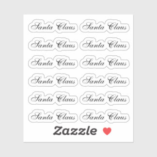 Sticker Vivace Signature du Père Noël Kiss-Cut