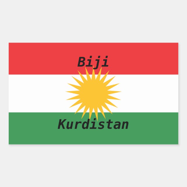 sticker vive le  Kurdistan (Devant)