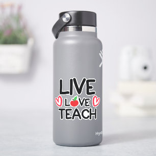 Sticker Vivre, amour, enseigner