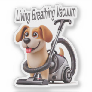 Sticker Vivre Respiration Vacuum Chien