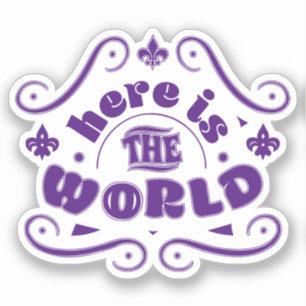 Sticker Voici le monde