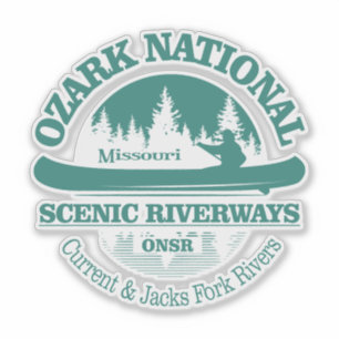Sticker Voies navigables Pittoresques nationales d'Ozark