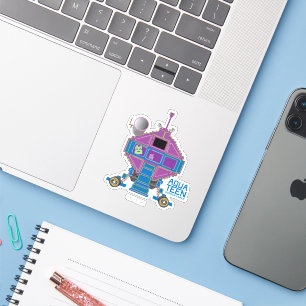 Sticker Voiture Aqua Ado Hunger Force Mooninites