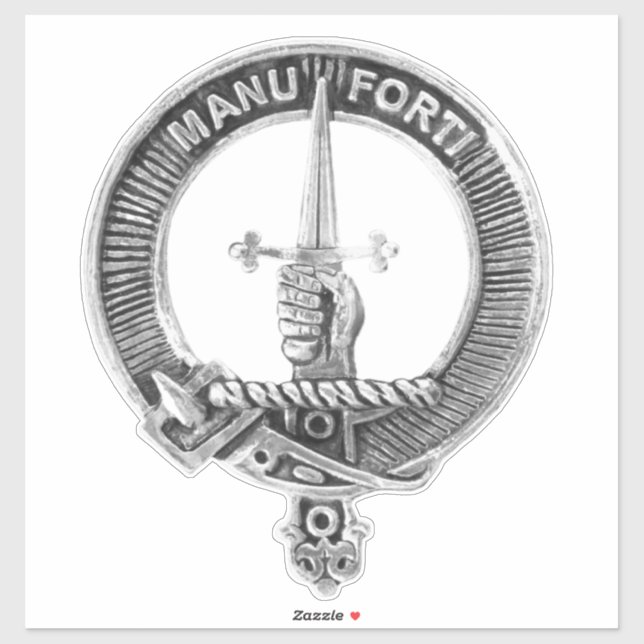 Sticker voiture badge clan mackay scotland (Feuille)