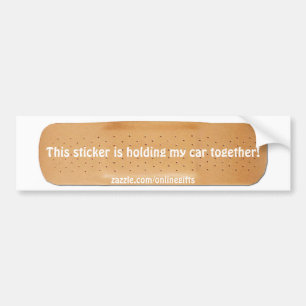 Sticker voiture Bandaid drôle