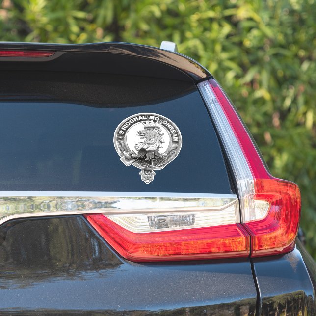 Sticker voiture de badge clan macgregor scotland (Côté voiture)