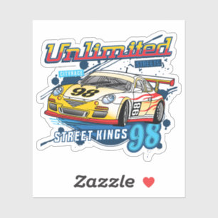 Sticker Voiture de course _ Moteur 1