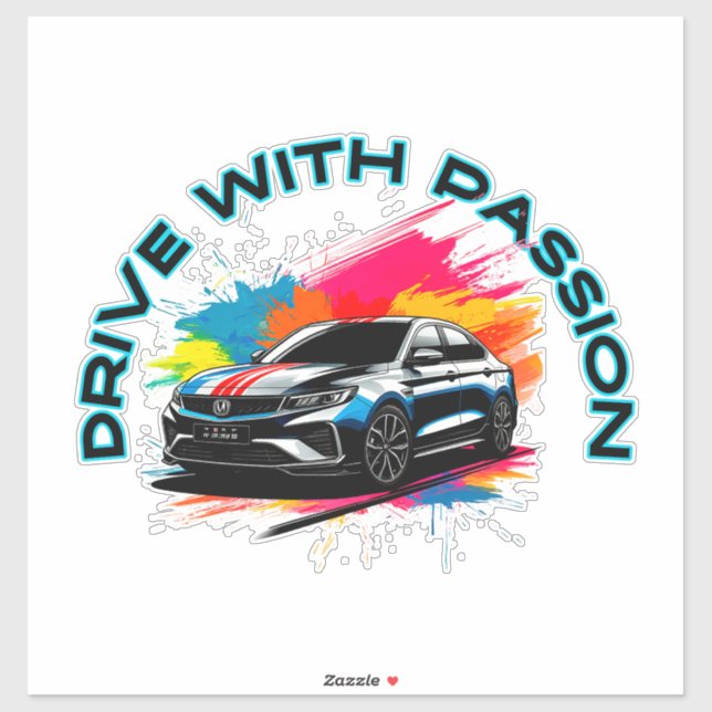 Sticker Voiture de luxe sportive (Feuille)