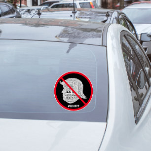 Sticker Voiture Nuage Anti-Donald-Trump