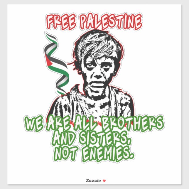 Sticker voiture Palestine, Drapeau Palestine Decal (Feuille)