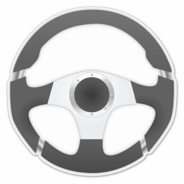 Sticker volant de voiture sport (Devant)