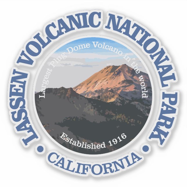 Sticker Volcanique de Lassen (NP2) (Devant)