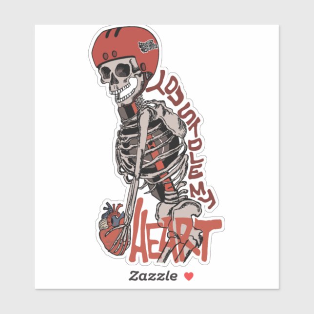 Sticker Voler mon ticker cardiaque (Feuille)