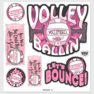 Sticker Volleyball rose