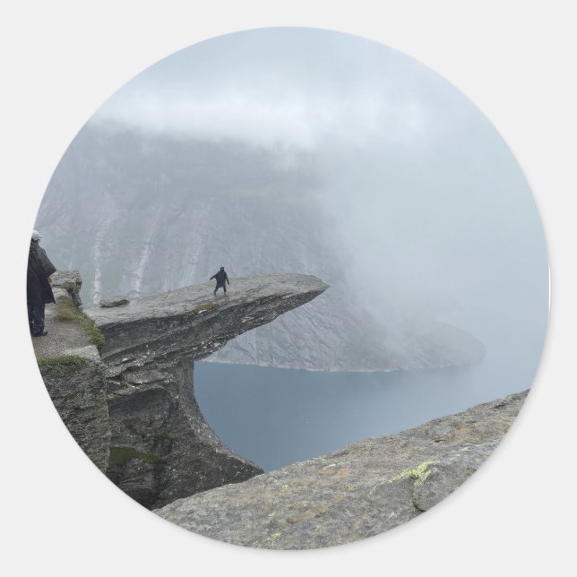 Sticker von Trolltunga Norwegen (Vorderseite)
