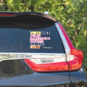 Sticker Votez comme les droits de votre fille en dépendent