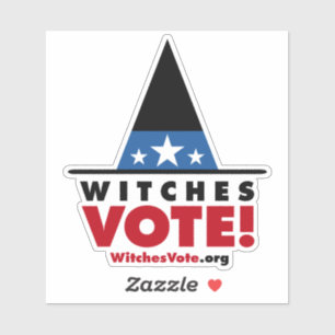 Sticker Votez pour les sorcières ! Décal de vinyle amovibl