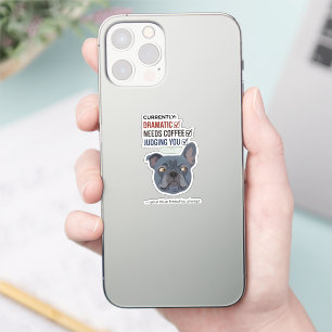 Sticker Votre Blue Frenchie juge une conception amusante