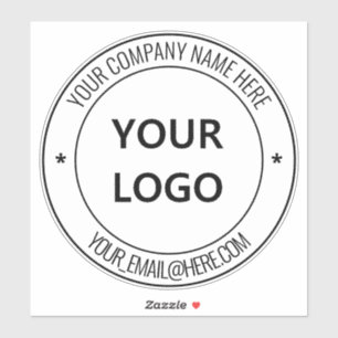 Sticker Votre logo d'entreprise Timbre promotionnel person