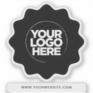Sticker Votre logo Eyecatching Border Clear Cut Out Sticke