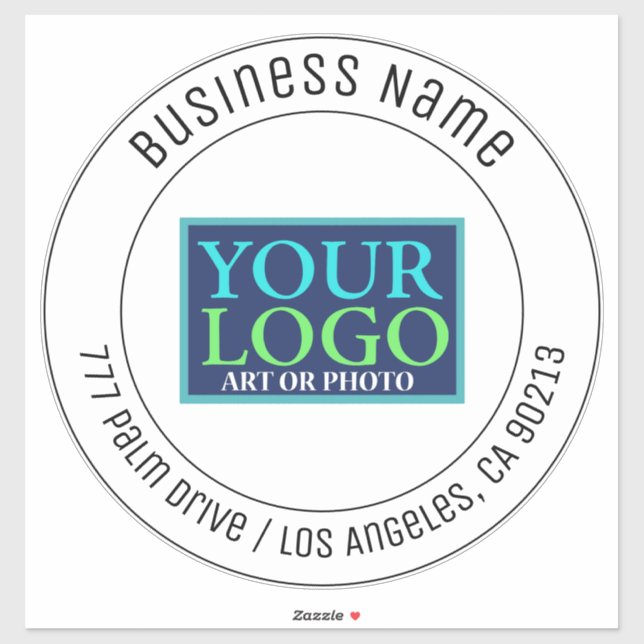 Sticker Votre logo, nom commercial, adresse ou tout autre  (Feuille)