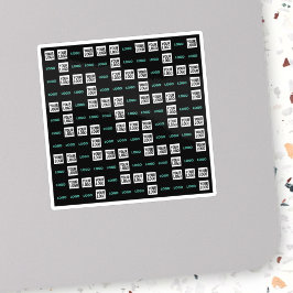 Sticker Votre logo ou image | Zig Zag Motif avec deux imag