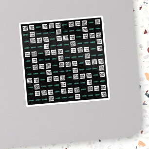 Sticker Votre logo ou image   Zig Zag Motif avec deux imag