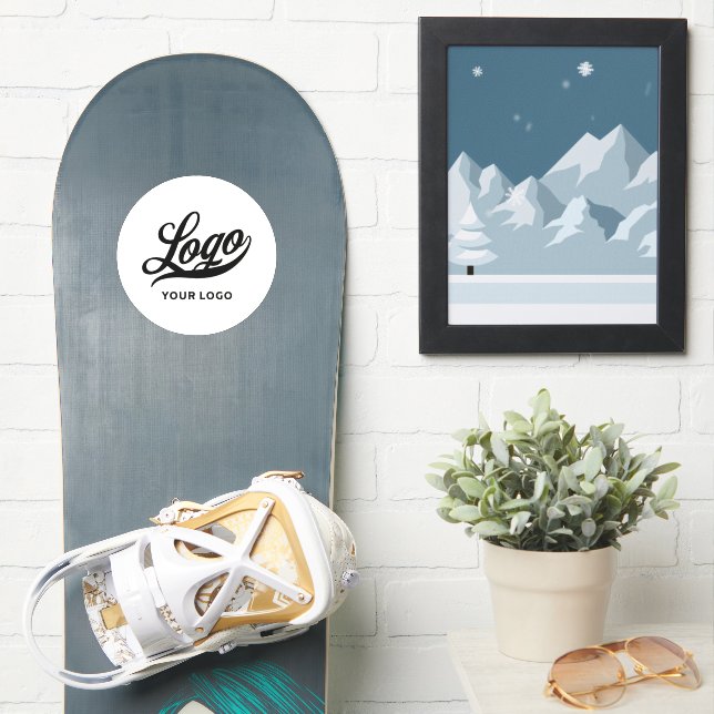 Sticker Votre logo sur Off White Circle Snowboard (Snowboard)