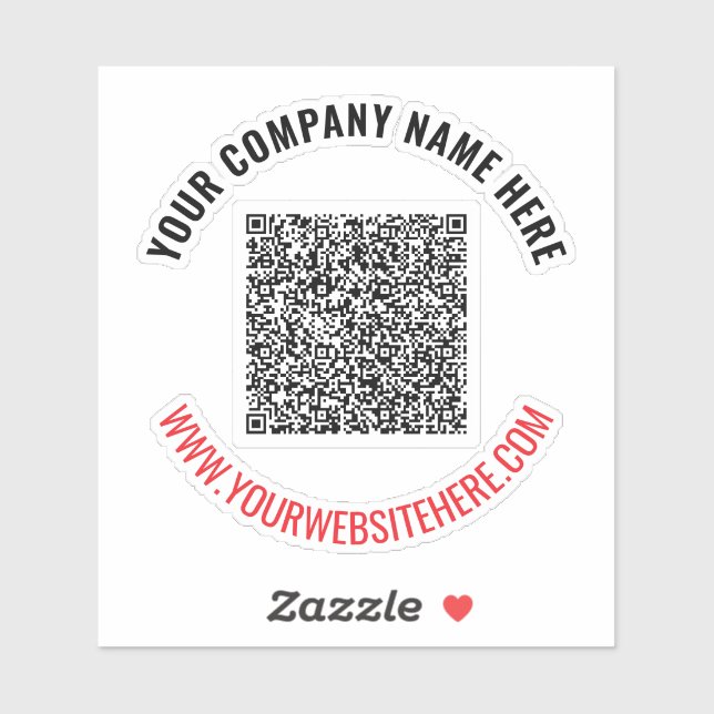 Sticker Votre Modèle d'autocollant professionnel QR Code d (Feuille)