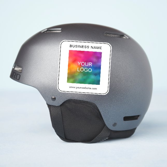 Sticker Votre nom d'entreprise Logo ici Marque Modèle (Côté casque)