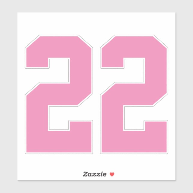 Sticker Votre numéro Jersey personnalisé (Feuille)