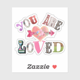 Sticker Vous êtes adoré Citation