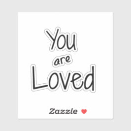 Sticker Vous êtes adoré Citation