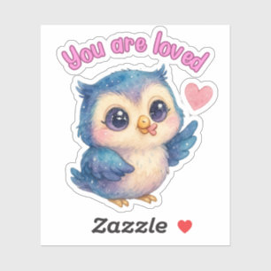 Sticker Vous Êtes Amoureux - Jolie Chouette Die-Cut Affirm