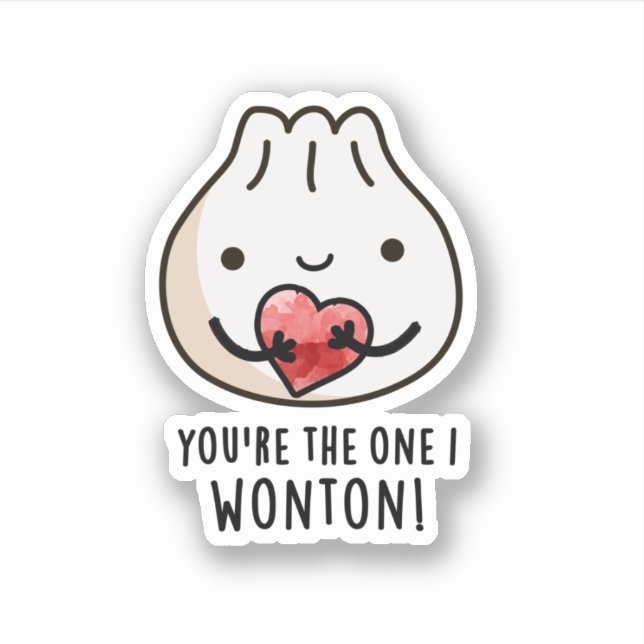Sticker Vous êtes celui que je me demande drôle Nourriture (Devant)