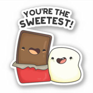 Sticker Vous êtes le plus doux jeu de snacks amusant