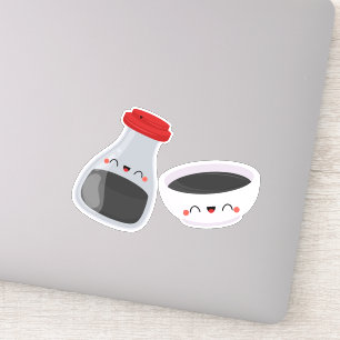 Sticker vous êtes mes couples soymat, soja et sushi
