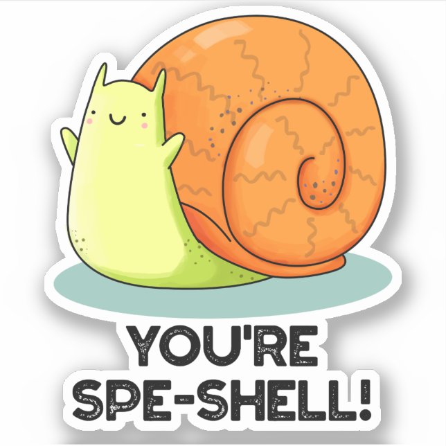 Sticker Vous êtes un gros coquillage de gros escargots (Devant)