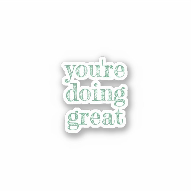 Sticker Vous faites de belles citations inspirantes en ver (Devant)