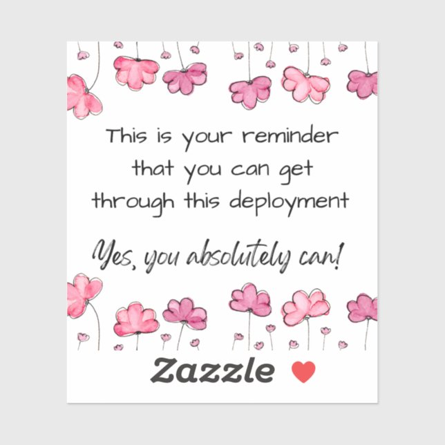 Sticker Vous Pouvez Passer Par Ce Déploiement (Feuille)