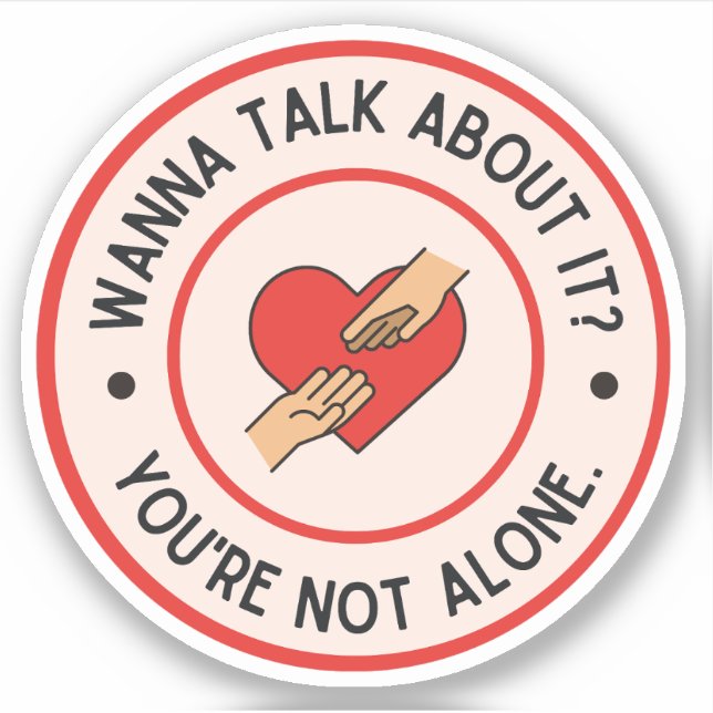 Sticker Vous Voulez En Parler ? | Sensibilisation à la san (Devant)