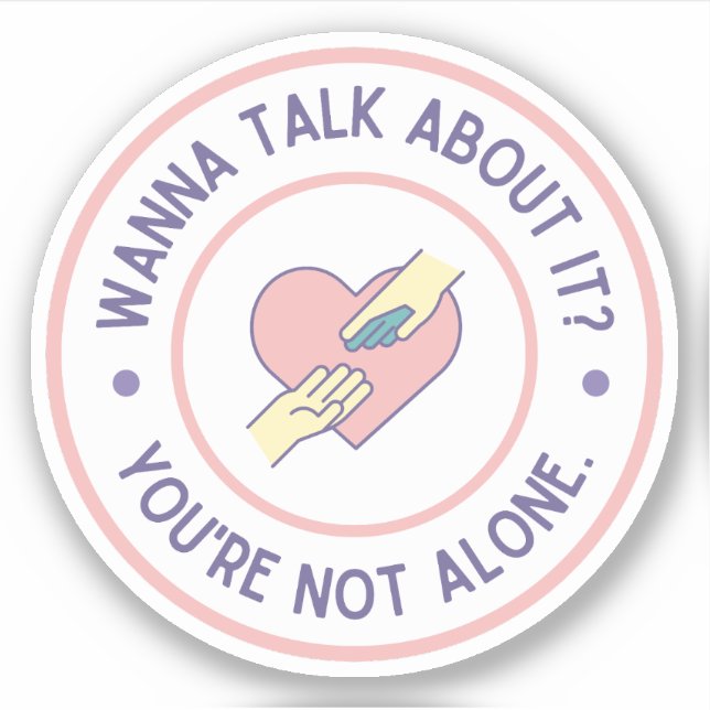 Sticker Vous Voulez En Parler ? Sensibilisation à la santé (Devant)
