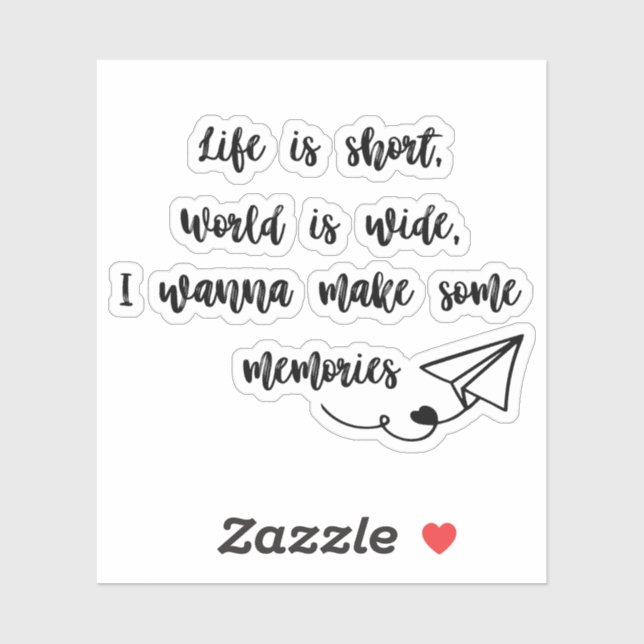 Sticker Voyage (Feuille)