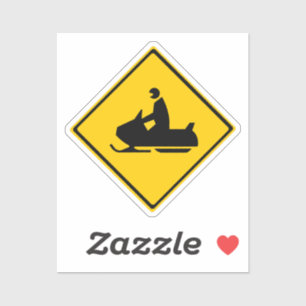 Sticker Voyage de neige Signaler neige hiver