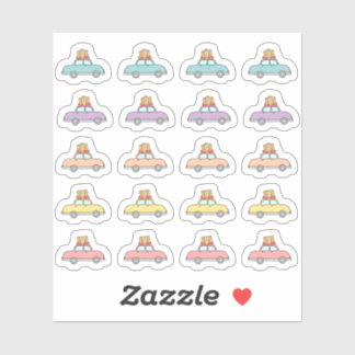 Sticker Voyage en voiture temps de vacances Aventure Bujo 