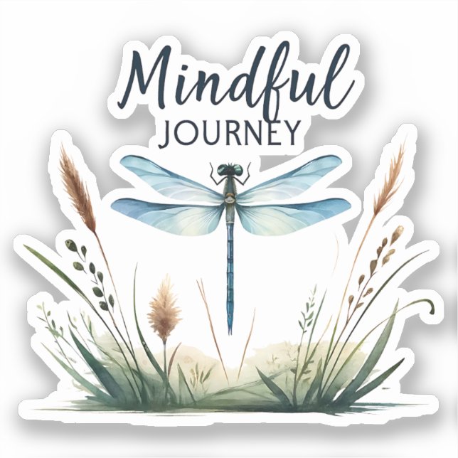 Sticker Voyage Minutieux - Nature des libellules (Recto)