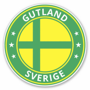 Sticker Voyageur mondial - Gutland, Sverige   Suède (Modif