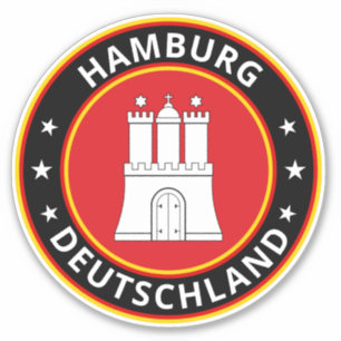 Sticker Voyageur mondial - Hambourg, Deutschland (Modifier