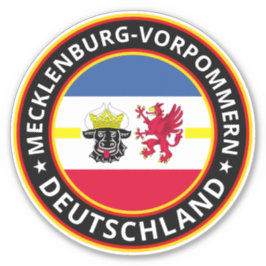 Sticker Voyageur mondial Mecklenburg-Vorpommern Deutschlan