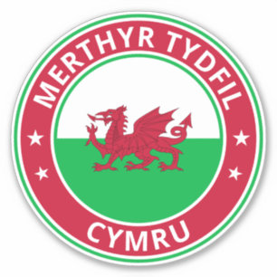 Sticker Voyageur mondial - "Ville", Cymru   Pays de Galles